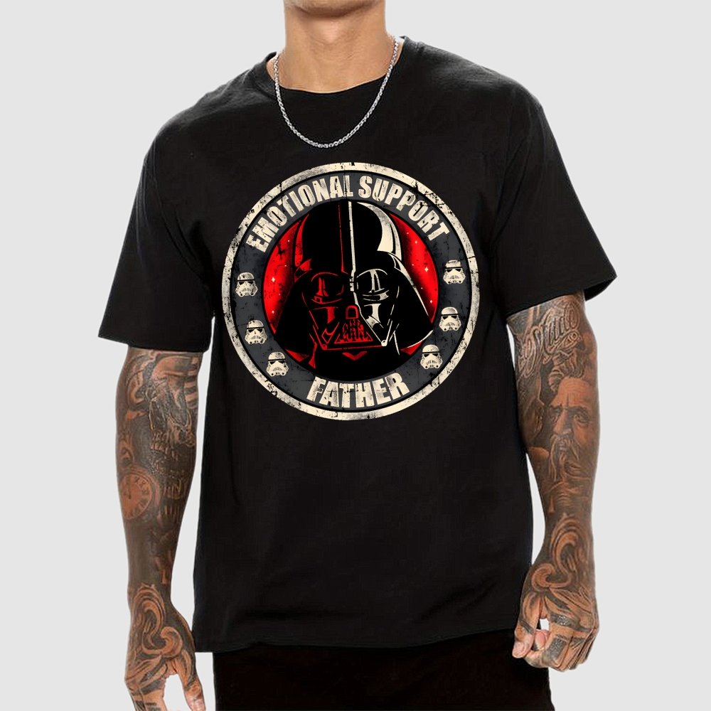 Emotional Support Father Geek T-Shirt