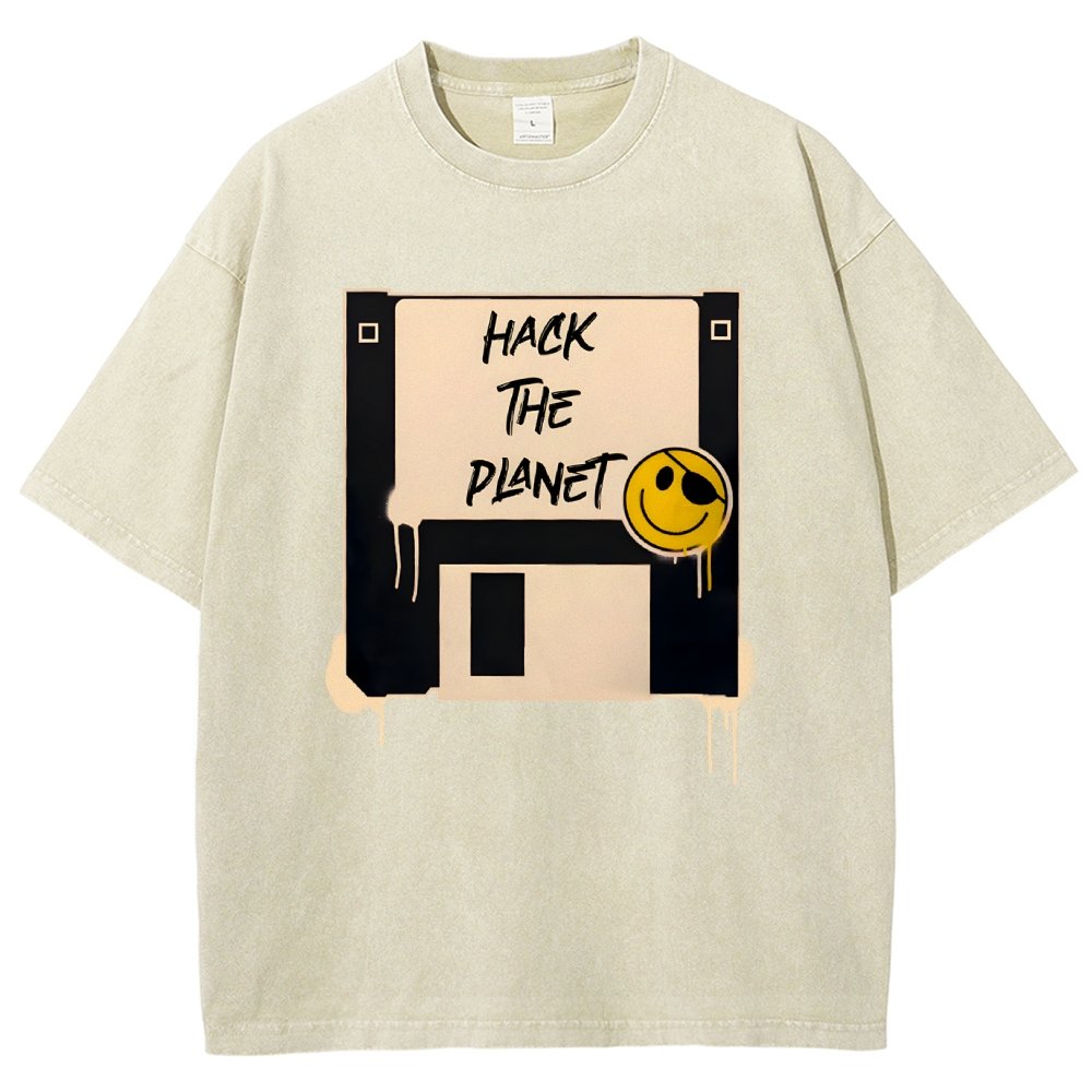 Hack The Planet Vintage Distressed T-shirt