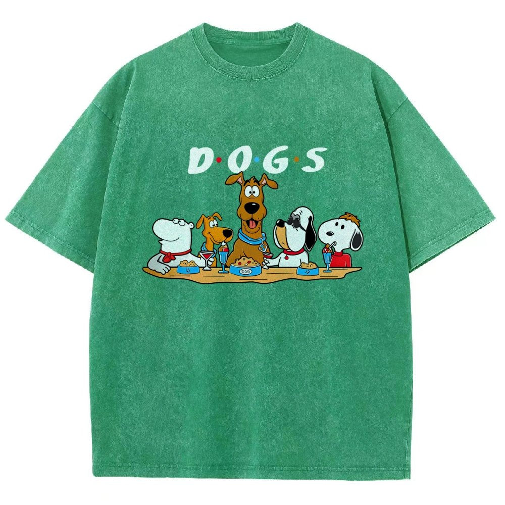 Dog Vintage Distressed T-shirt