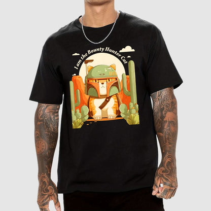 Boba-like Cat Bounty Hunter Geek T-Shirt