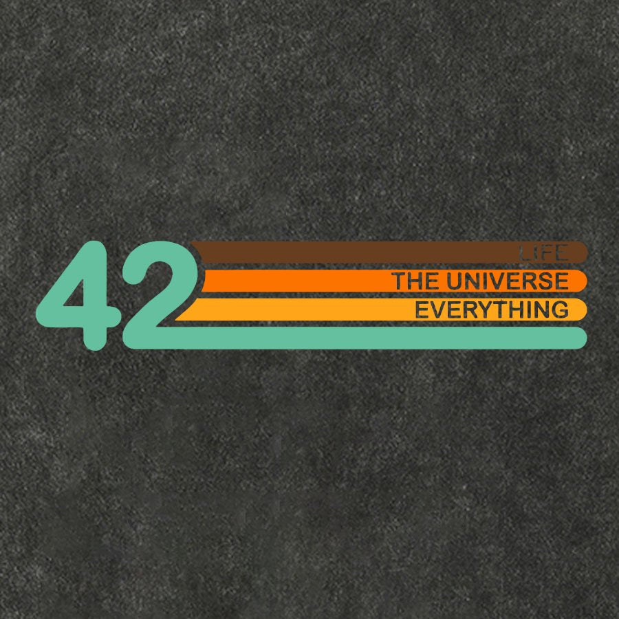 42  Life The Universe And Everything Vintage Distressed T-shirt