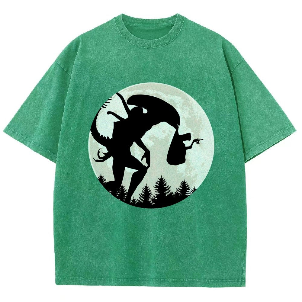 Space Creature Vintage Distressed T-shirt
