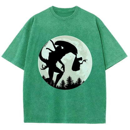 Space Creature Vintage Distressed T-shirt