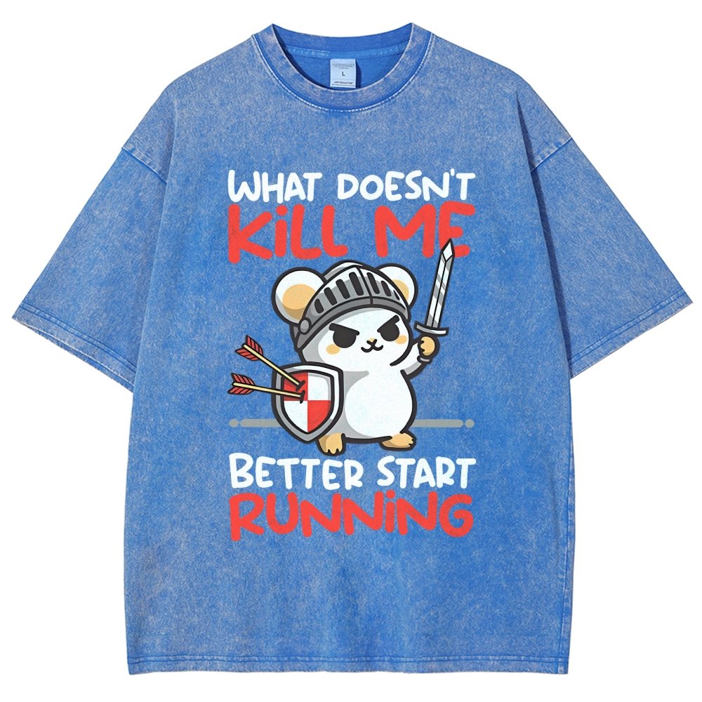 Knight mouse Vintage Distressed T-shirt