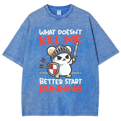 Knight mouse Vintage Distressed T-shirt