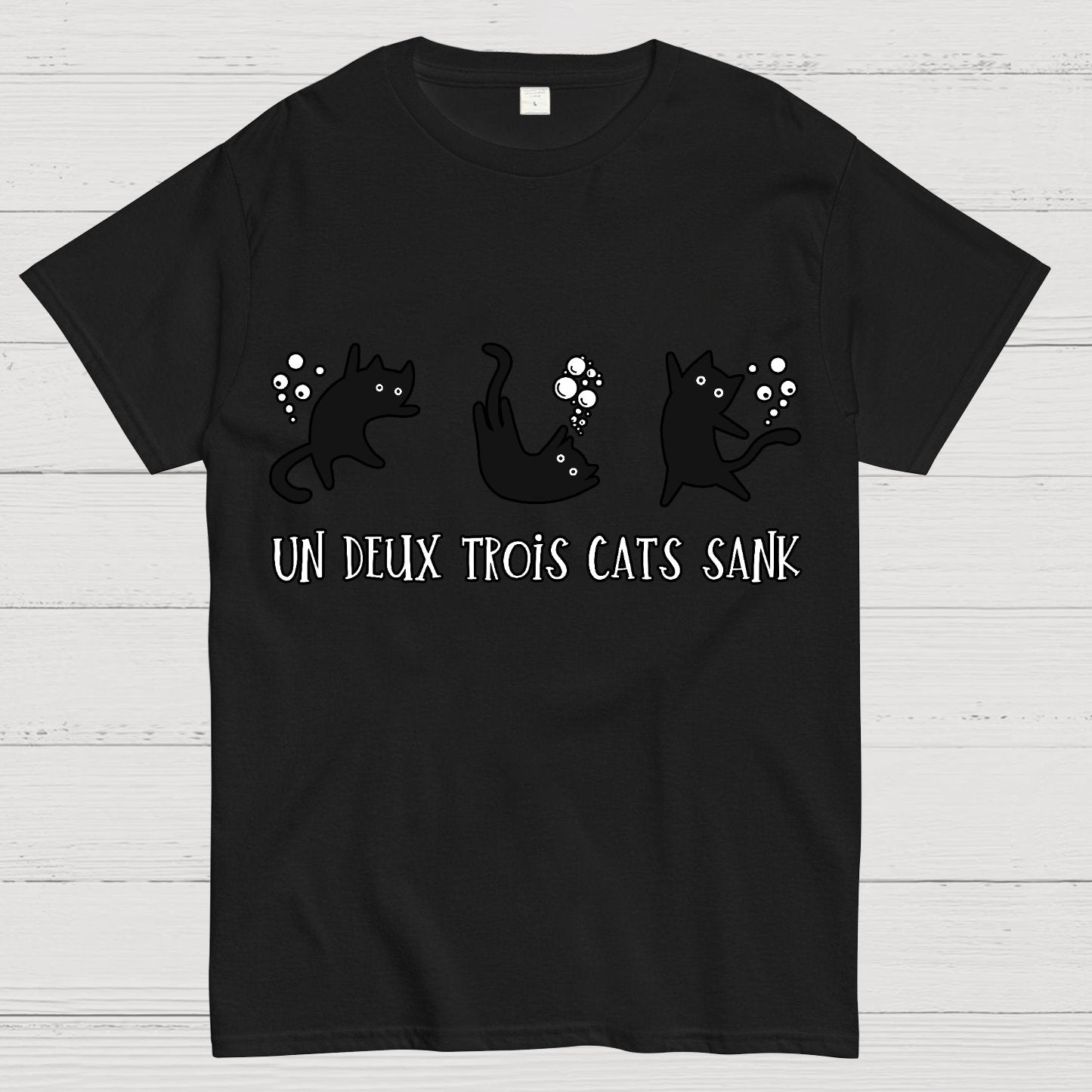 Un Deux Trois Cats Sank Geek T-Shirt