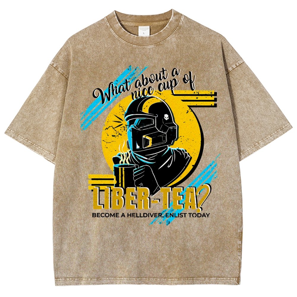 What About A Cup Of Liber-Tea Vintage Distressed T-shirt