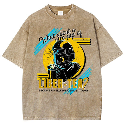 What About A Cup Of Liber-Tea Vintage Distressed T-shirt