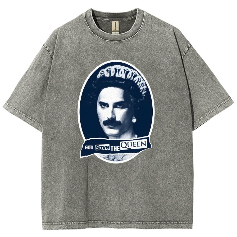 God Save The Queen Vintage Distressed T-shirt