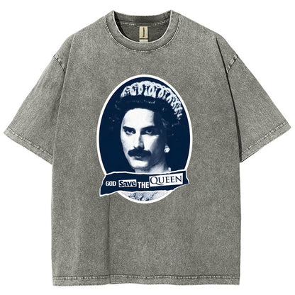 God Save The Queen Vintage Distressed T-shirt