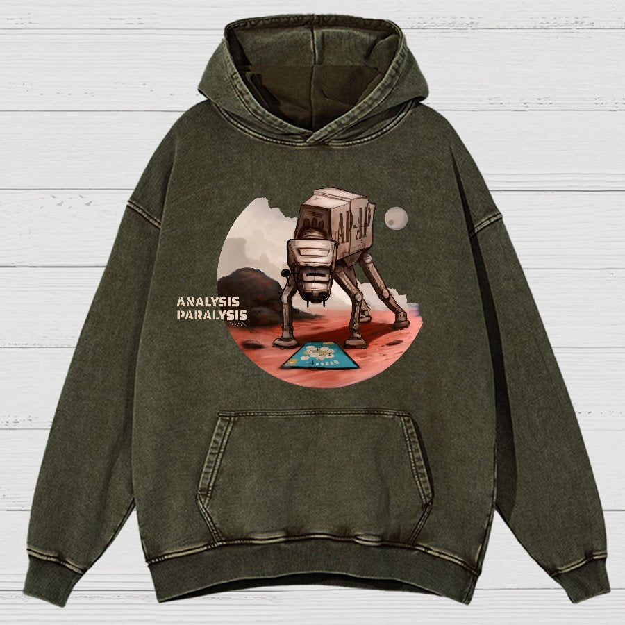 Board Game Analysis Paralysis Vintage Distressed Hoodie