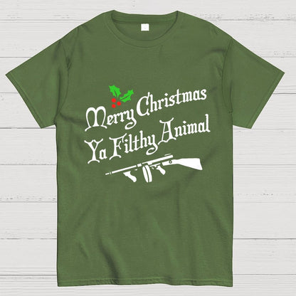 MERRY CHRISTMAS YA FILTHY ANIMAL Geek T-Shirt