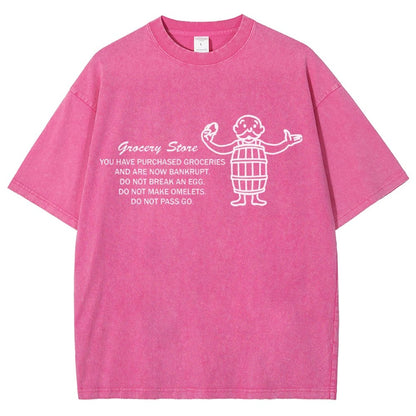 Chance on Eggs Pass Go Vintage Distressed T-shirt