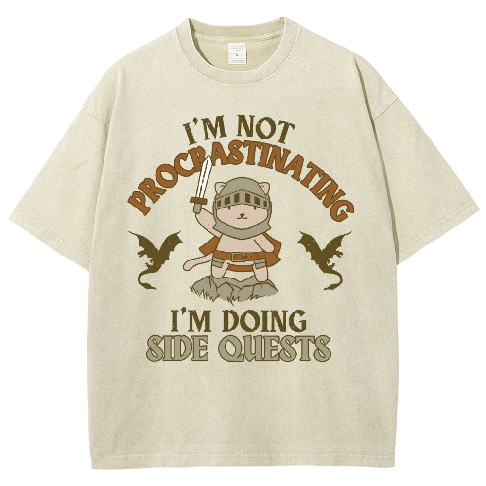 I'm Doing Side Quests Vintage Distressed T-shirt