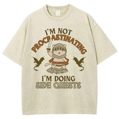 I'm Doing Side Quests Vintage Distressed T-shirt