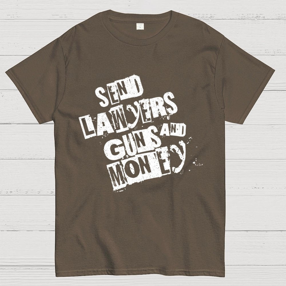 Send Lawyers Guns and Money Geek T-Shirt