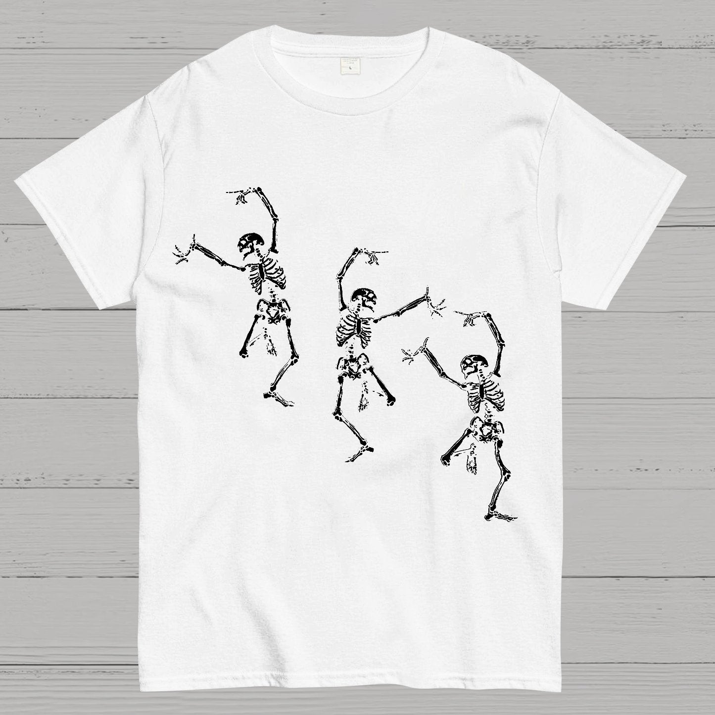 Skeleton Dancing Halloween Geeky T-Shirt