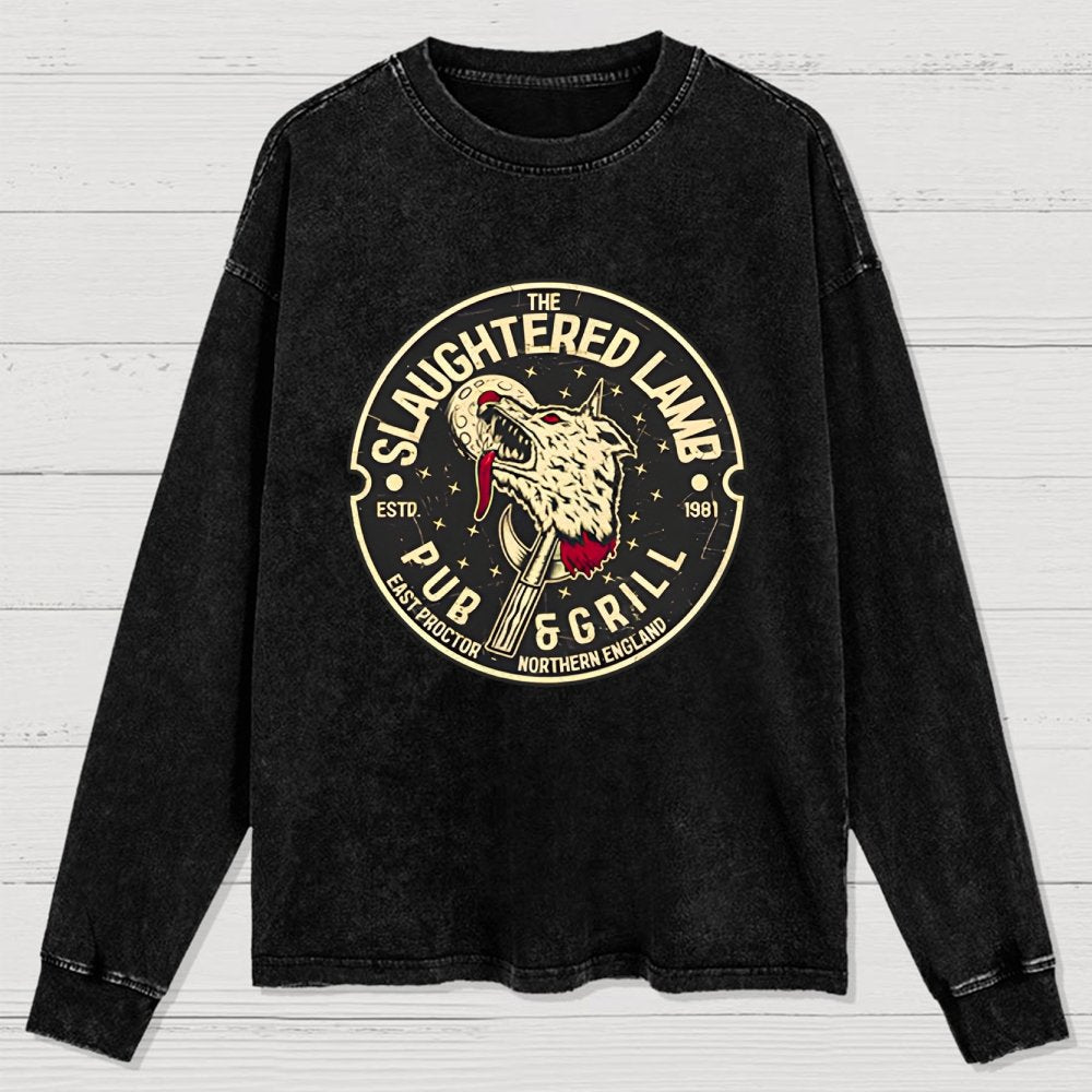 The Slaughtered Lamb Washed Long Sleeve Tee