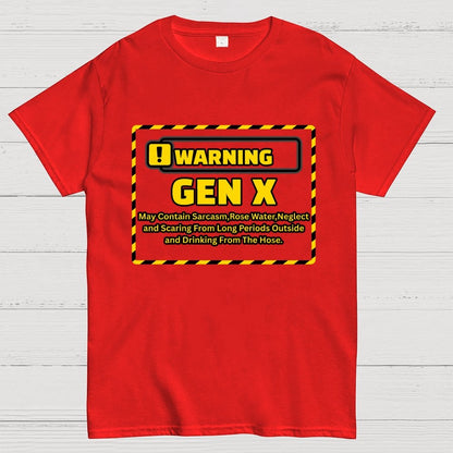 Warning Gen X - Funny Warning Design Geek T-Shirt