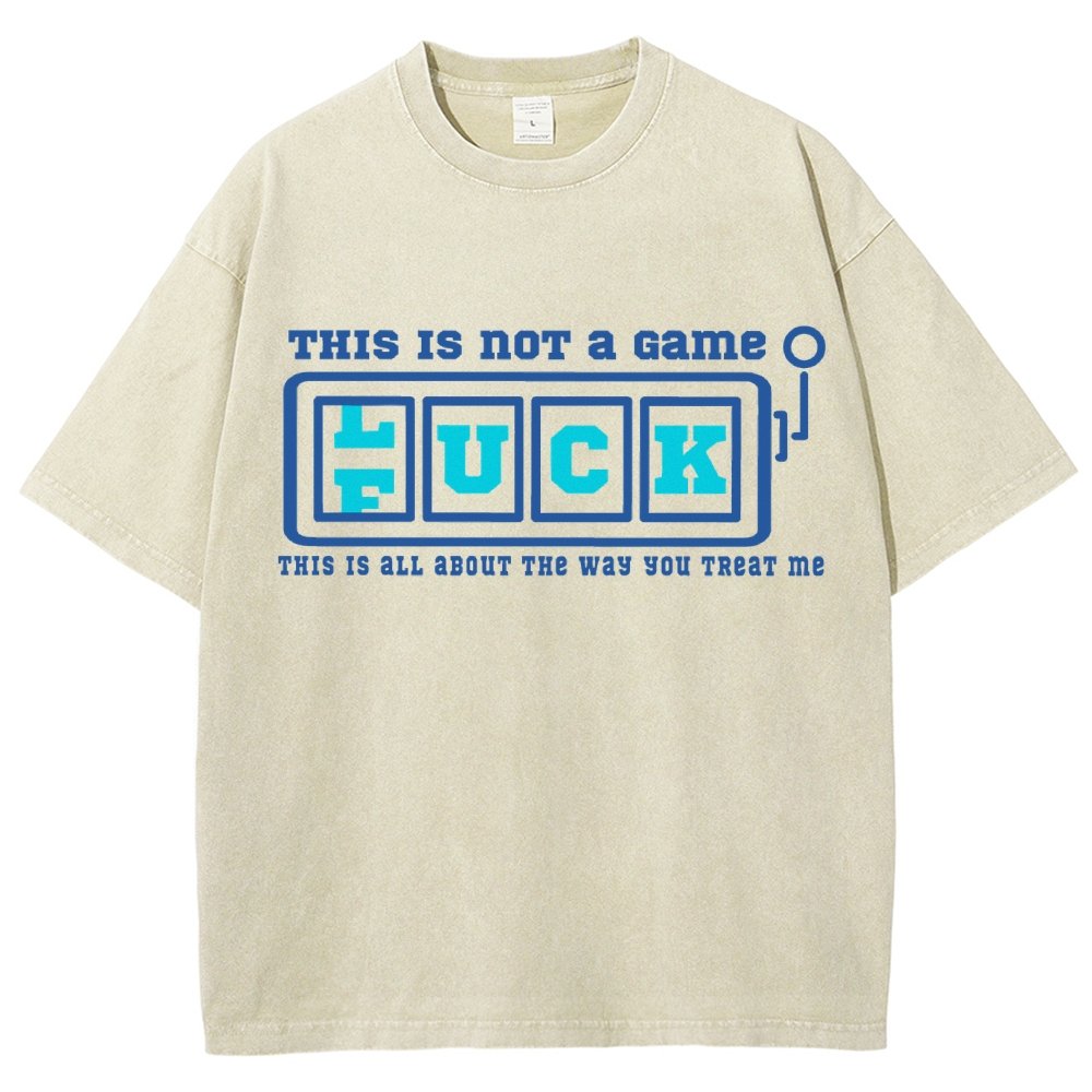 THIS IS NOT a Game — F(L)UCK Vintage Distressed T-shirt