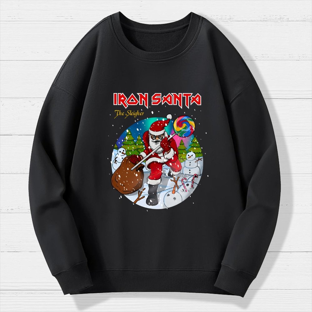 Iron Santa Geek Cotton Sweatshirt
