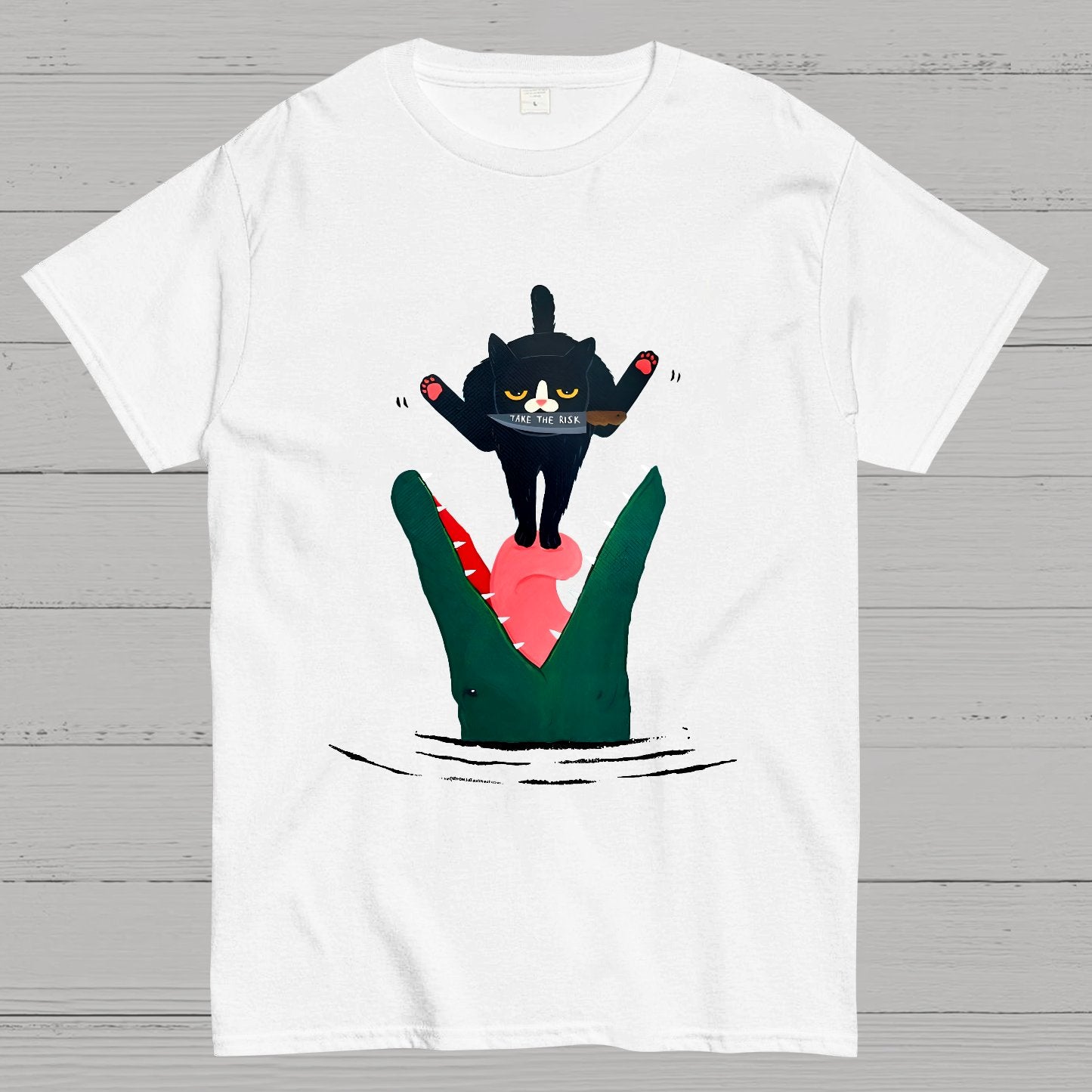 Funny Black Cat Geek T-Shirt