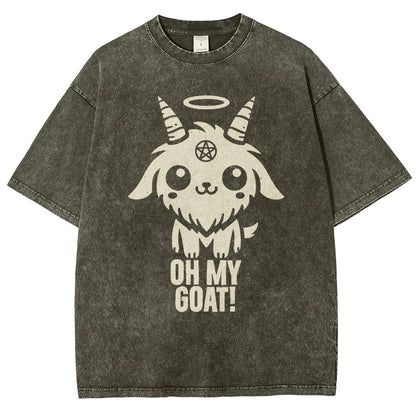 Oh my goat Vintage Distressed T-shirt