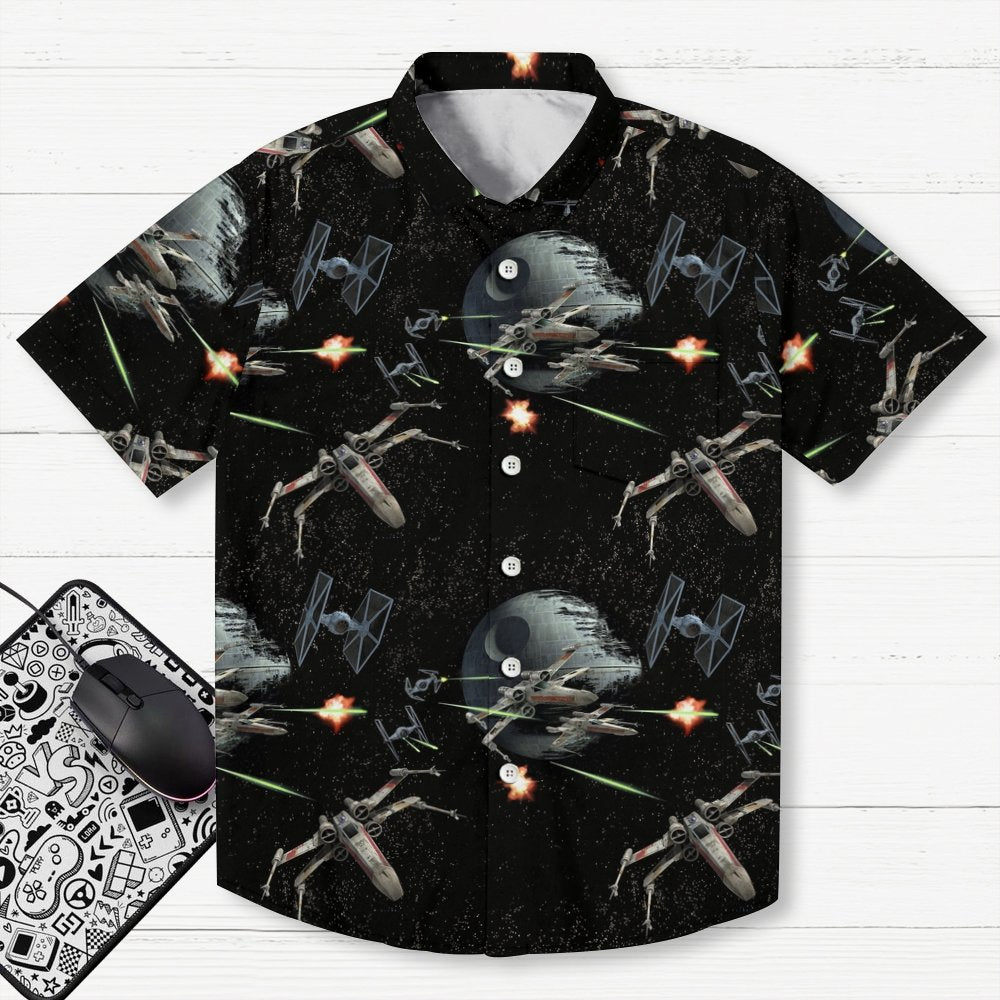Tie The Fighter Geek Hawaiian Shirt