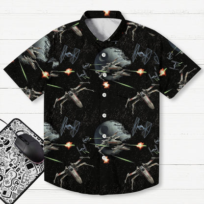 Tie The Fighter Geek Hawaiian Shirt