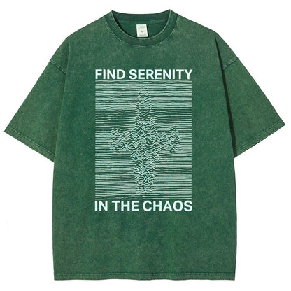 Serenity In Chaos Vintage Distressed T-shirt