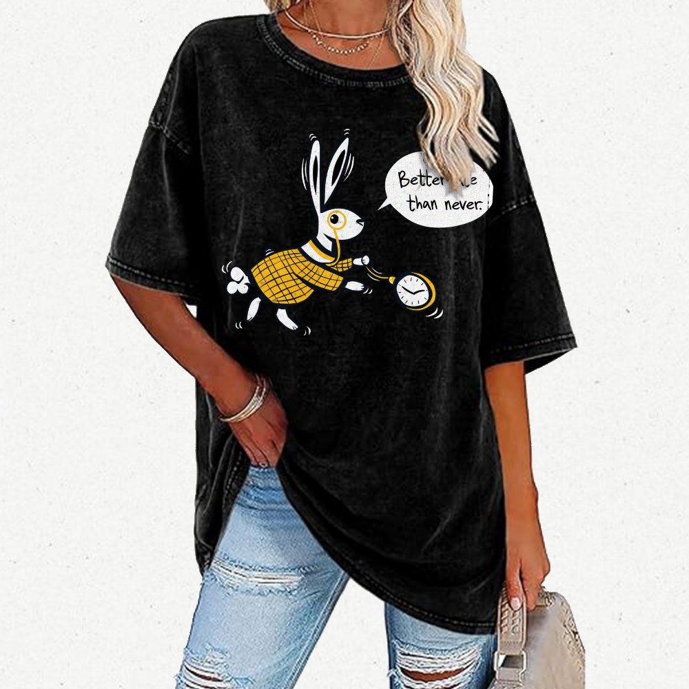 Better Late Than Never Vintage Distressed T-shirt