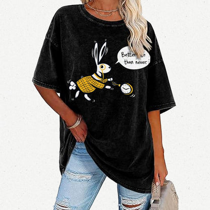 Better Late Than Never Vintage Distressed T-shirt