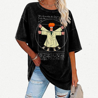 Vitruvian Puppet Vintage Distressed T-shirt