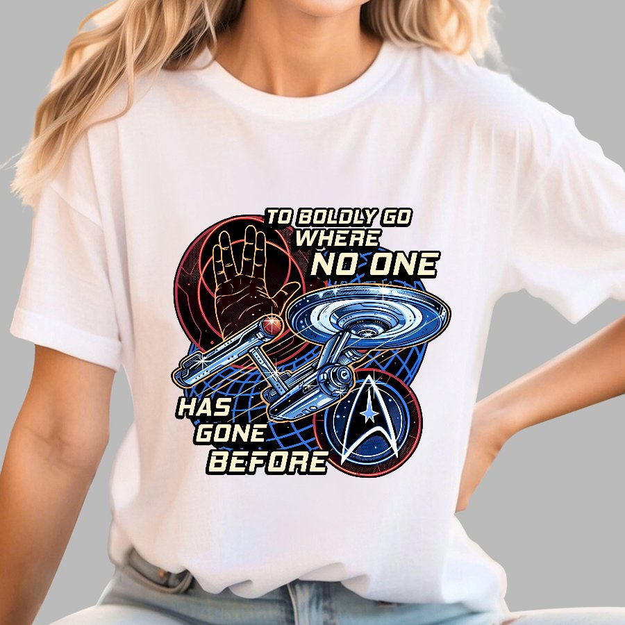 To Boldly Go Where Few Have Gone Before Geek T-Shirt