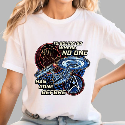 To Boldly Go Where Few Have Gone Before Geek T-Shirt