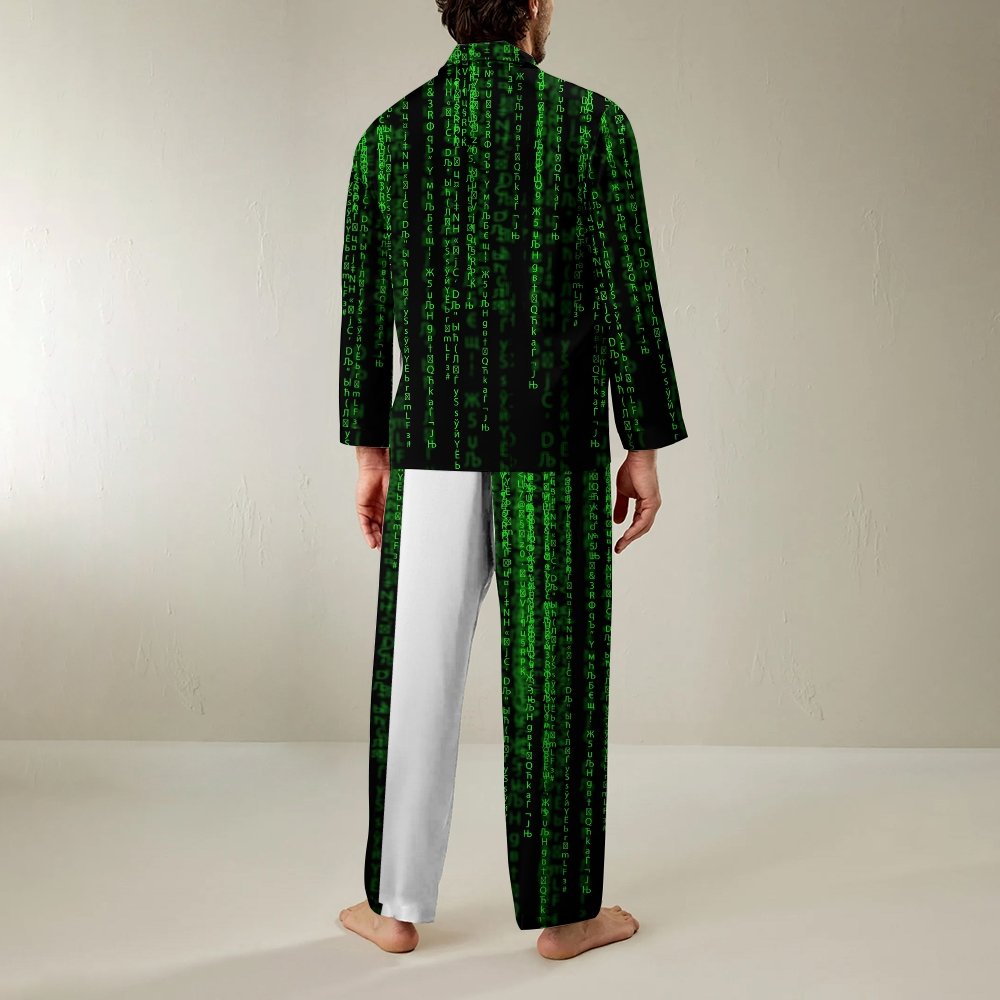 Programmer Offset Code Geek Long Sleeve Pajama Set