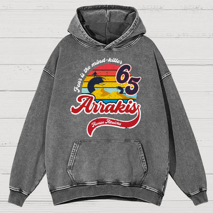 Fear Is The Mind Killer Cotton Vintage Distressed Hoodie