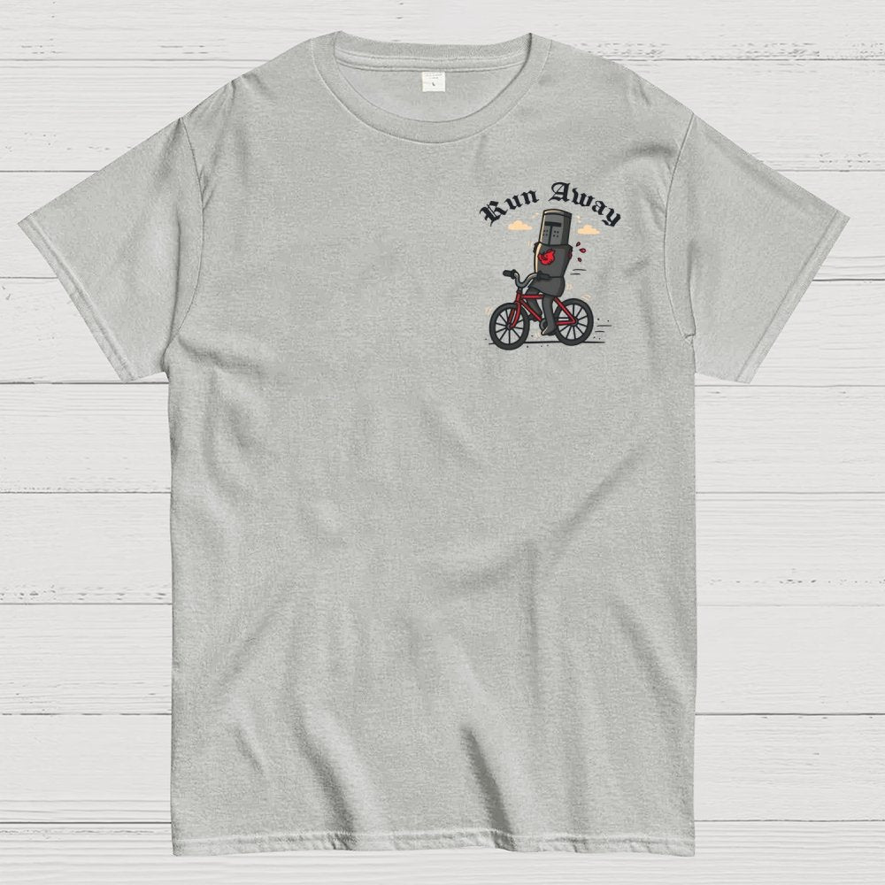 Run Away Front And Back Printing Geek T-Shirt