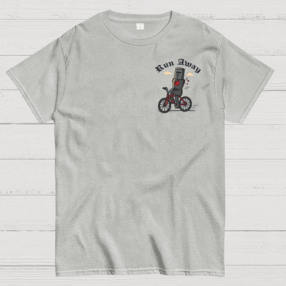 Run Away Front And Back Printing Geek T-Shirt