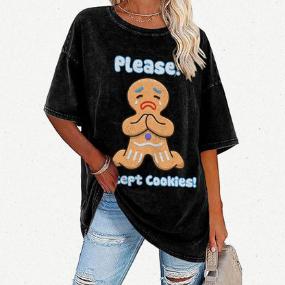 Please! Accept Cookies! Vintage Distressed T-shirt
