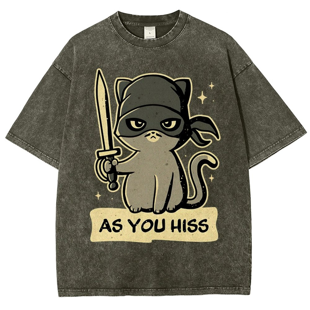 As You Hiss Vintage Distressed T-shirt