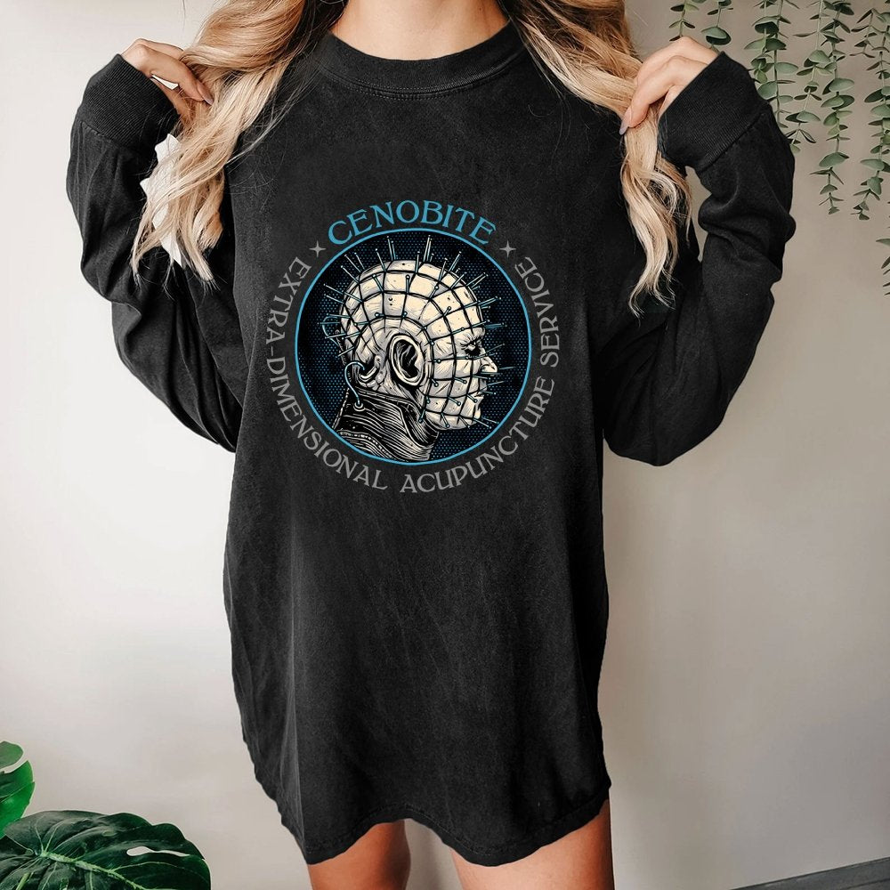 Extra Dimensional Acupuncture Washed Long Sleeve Tee