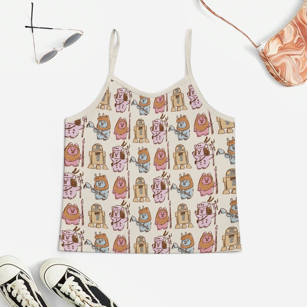 Doodle Monster Women's Geek Suspender Cami Set