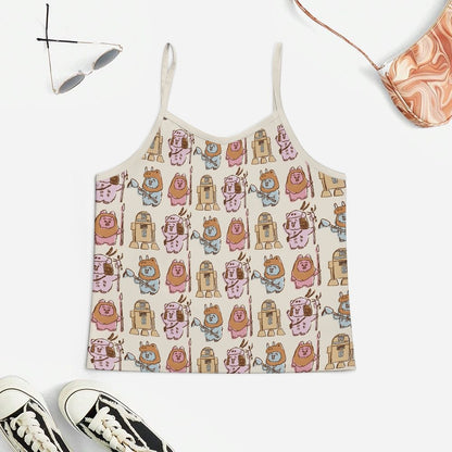 Doodle Monster Women's Geek Suspender Cami Set