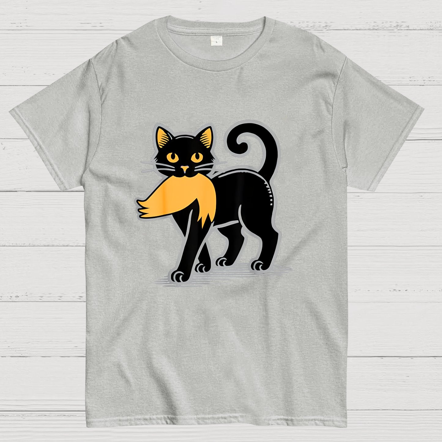 Black Cat Sarcasm Geek T-Shirt