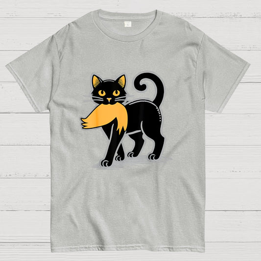 Black Cat Sarcasm Geek T-Shirt