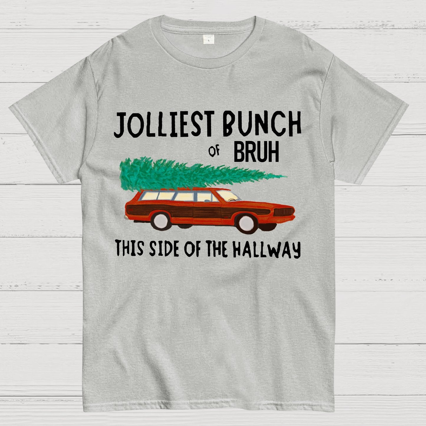 Jolliest Bunch of Bruh Christmas Geek T-Shirt