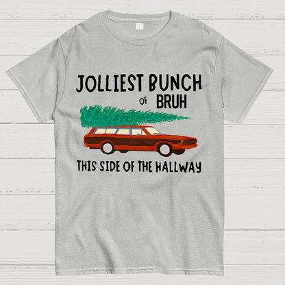 Jolliest Bunch of Bruh Christmas Geek T-Shirt