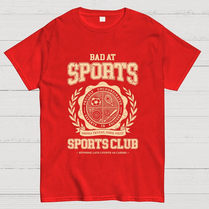 Bad at Sports Sports Club Unisex Geek T-Shirt