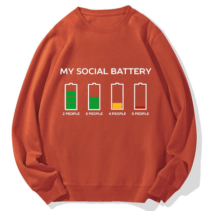 Funny Introvert Humor Geek Cotton Sweatshirt